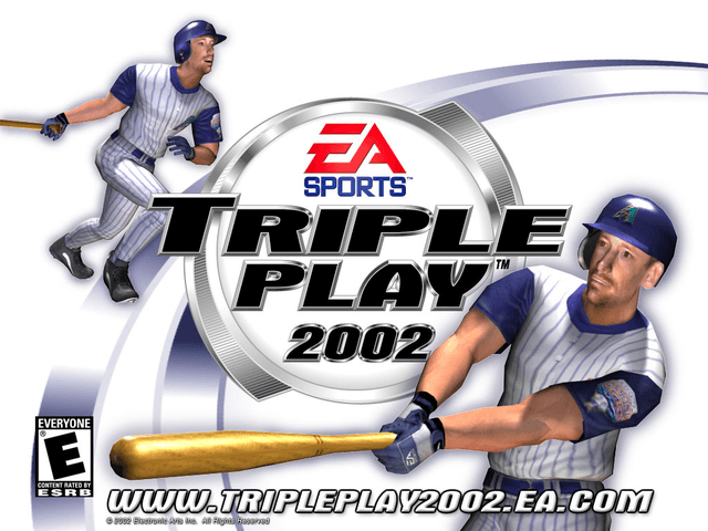 Triple Play 2002 title screen for Xbox